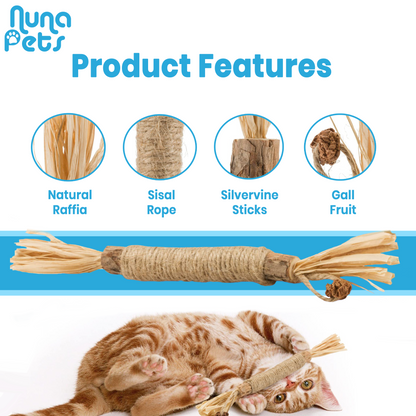 NunaPets® Natural Silvervine Stick Cat Chew Toy